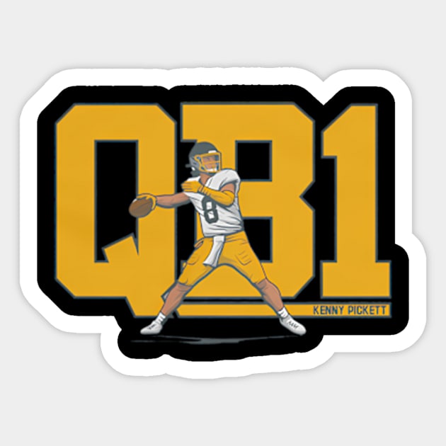 Kenny Pickett Qb1 Sticker by binchudala